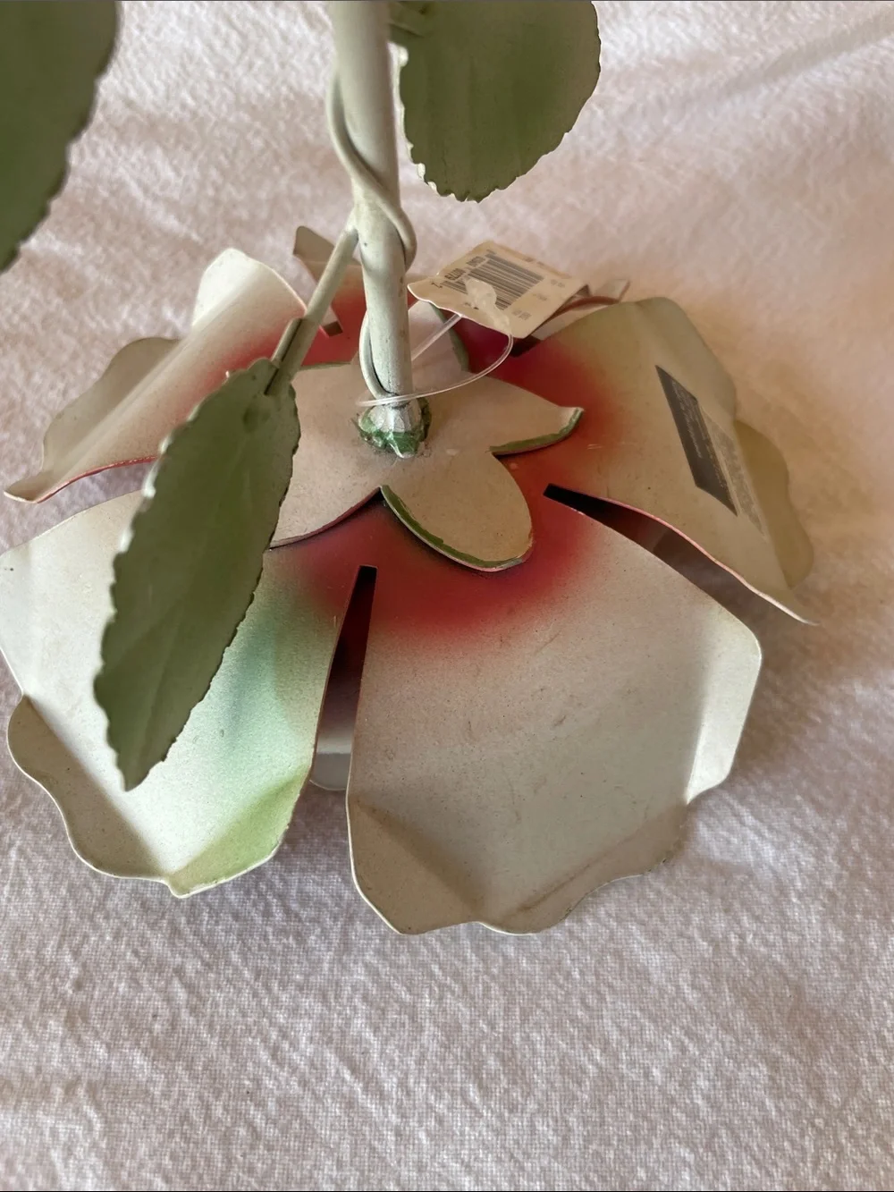 Vintage Target Pink Rose Metal Candle Holder NWT